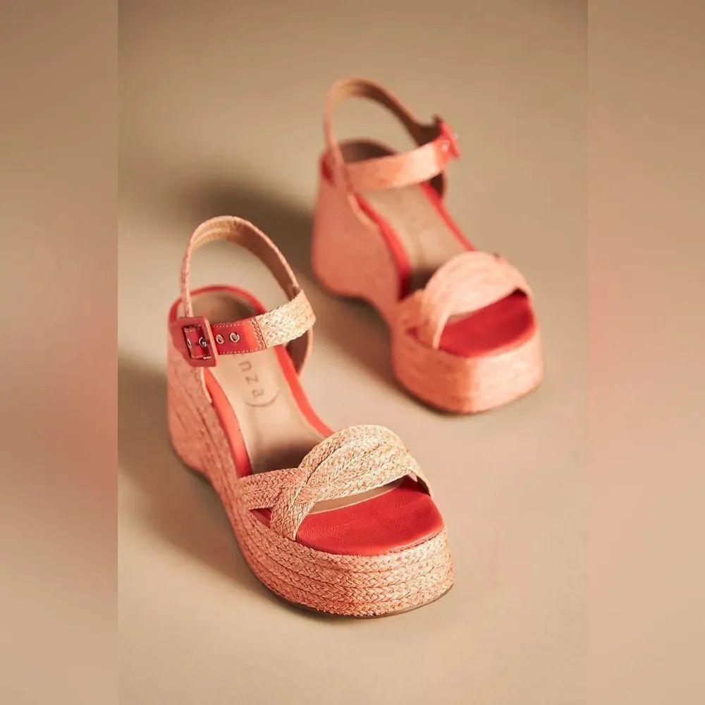Vicenza Raffia Platform Heels - New (EU) 40 (US) 9